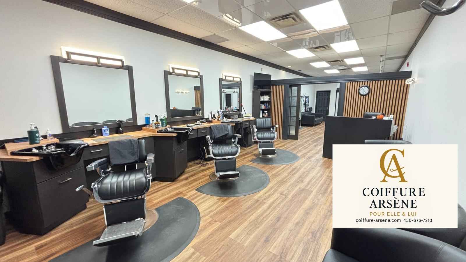 Intérieur Salon de Coiffure Saint-Hubert